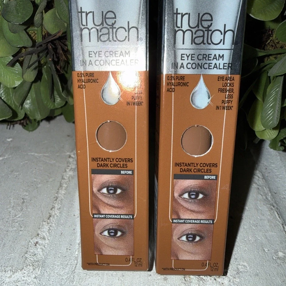 L'Oréal NEW True Match Eye Cream Dark Concealer‎ N7-8 NIP Lot Of 2